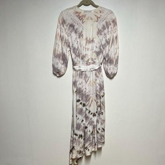 New Anthropologie Young Fabulous & Broke Jillian Tie Dye Maxi Wrap dress Sz S - Picture 3 of 6